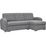 Sedací souprava Kevin bis, hnědá, s dřevěnými doplňky (tmavě hnědá korpus / světle hnědá sedák -malmo 23/28)