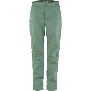 Dámské kalhoty kalhoty turistické dámské FJÄLLRÄVEN Abisko Hike Zip-off Trs W, Patina Green - 44