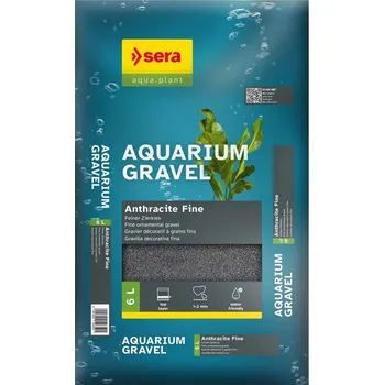 Dekorace do akvária Sera Aquarium Gravel Anthracite Fine 6l