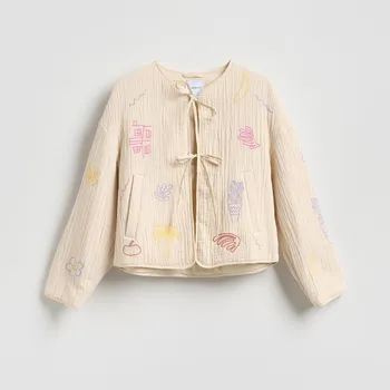 Reserved - Bavlněná bunda s výšivkou - vícebarevná - 500IA-MLC - 500IA-MLC-XS