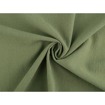 Oděvní krešovaná bavlna, střední, 4 (54) zelenkavá