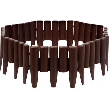 Zahradní obrubník Plonos PL-961 Zahradní plastové obrubníky, flexibilní 2,2 m, hnědé