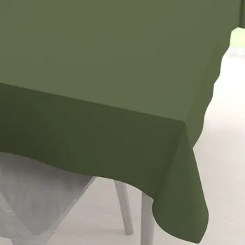 ubrus Dekorační obdélníkový ubrus Rongo RG-081 Tmavý olivově zelený 50x100 cm