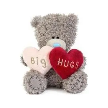 plyšák Miś - Big Hugs z pluszowymi serduszkami 11cm
