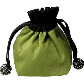 KnitPro Lantern Moon Hedvábný sáček na značkovače zelený (Lantern Moon silk pocket mesh marker Sage)