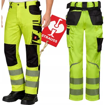 Pracovní obuv Pánské reflexní pracovní kalhoty Engelbert Strauss motion žluté 65388 velikost 50