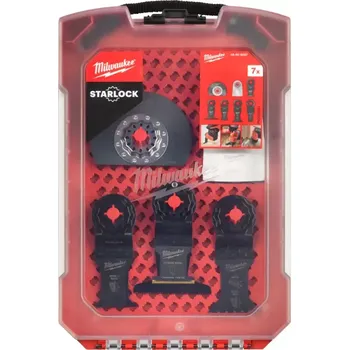 vibrační bruska Multifunkční nože Milwaukee OMT STARLOCK na kov a dřevo (7 ks), 48906087