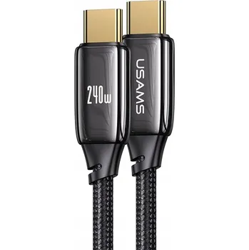Datový kabel Kabel Usams USB typ C - USB typ C 1,2 m černý