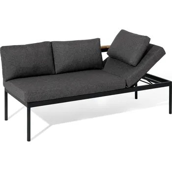 Zahradní nábytek 723897 - Tchibo - Zahradní lavice 2 v 1 – lehátko »Elin« - barva: černá