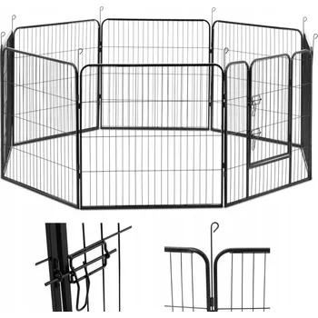 Kotec kovová Wiesenfield pro velké psy, 203 x 203 x 81 cm