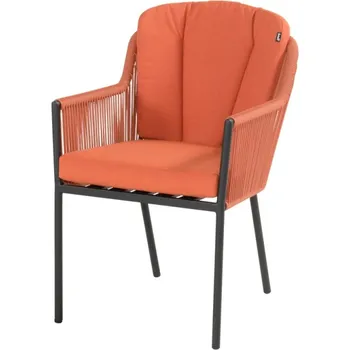 Cairo Rope provázková zahradní jídelní židle - Terracotta