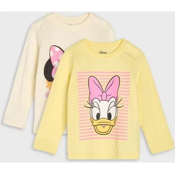 Sinsay - Bavlněná košilka s potiskem 2 pack Minnie and Daisy - krémová - 848BA-01X - 848BA-01X-80