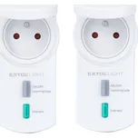 EXTOL LIGHT 43803 zásuvka dálkově ovládaná, venkovní IP44, 2ks, rozšiřující sada, IP44, dosah 30m