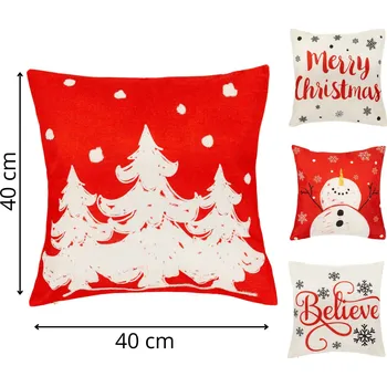 přikrývka Springos Sada 4 dekoračních povlaků na polštáře na svátky CA1462