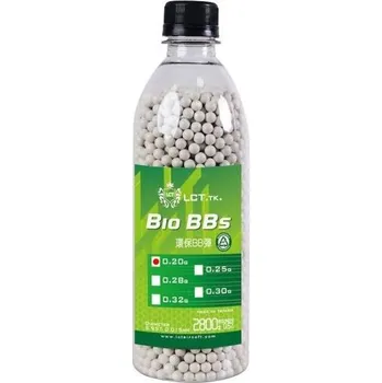 Airsoftová kulička Airsoftové kuličky LCT BIO 0,20g, 2800bb, bílé, láhev