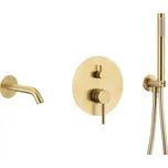 KFA - MOZA podomítková vanová baterie, broušené zlato 5039-401-31