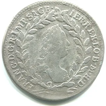 František Lotrinský. 20 Kreuzer 1759/NB. Nagybánya. Ag.