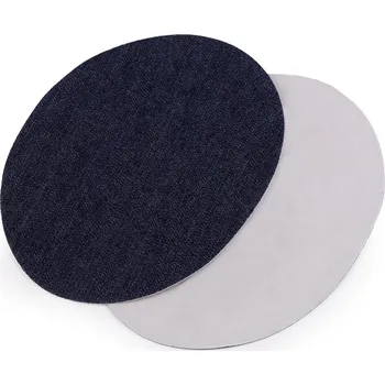 Nažehlovací záplaty riflové 11x14 cm, malé, 8 modrá temná