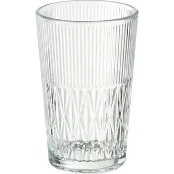 Váza IKEA SMALLSPIREA Váza sklo čiré/vzor 17 cm