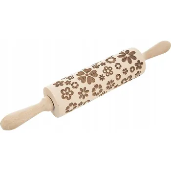 Váleček na těsto Váleček DEKORATIVNÍ na těsto, sušenky, cukroví - KVĚTINY