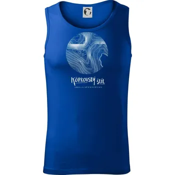 Kôprovský štít - vrstevnice v kruhu - Tílko pánské Core - XL ( Královská modrá )