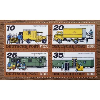 Sběratelství NDR raz. 2299/2302, doprava, pošta, r. 1978
