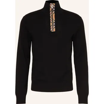 Oblečení a móda Burberry Pánský Troyer Cameron, černá / velbloudí / červená, XL