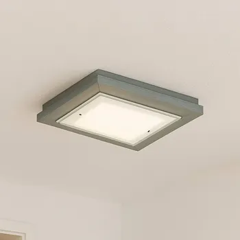 Argon Stropní světlo Tally, šířka 32 cm, šalvějově zelená, dřevo, E27 šalvějově zelená, bílá 2 x 15 W LED - Doprava zdarma