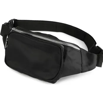 Outdoorové zavazadlo Ledvinka 3 zipová se zadní kapsičkou, velké, 1 černá