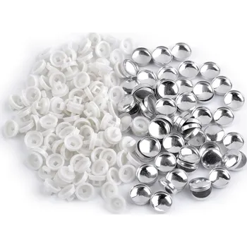 Knoflík Knoflík na potahování velikost 18", střední, 1 bílá