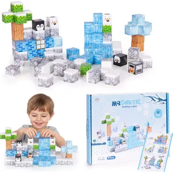 ostatní stavebnice Magnetická stavebnice zima HC713659 97 dílků