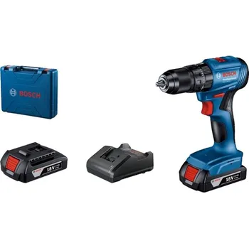 Bosch GSB 185-LI aku příklepový vrtací šroubovák 18V 2x2.0Ah kufr 06019K3100