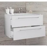VCM 2dílná umyvadlová skříňka Badinos 2 zásuvky 80 cm, bílá 486405