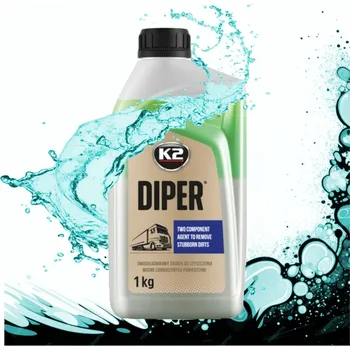 K2 Diper 1L Silná Aktivní Pěna na Mytí Aut a Nákladních Vozidel - Koncentrát