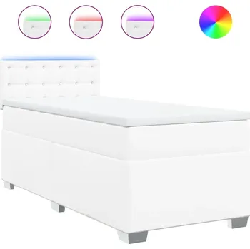 Postel Čalouněná jednolůžková postel VidaXL 80x200 bílá