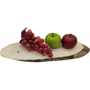 Dřevěný plát BUK bukový plátek broušený bez kůry ozdobný podnos 35-40cm