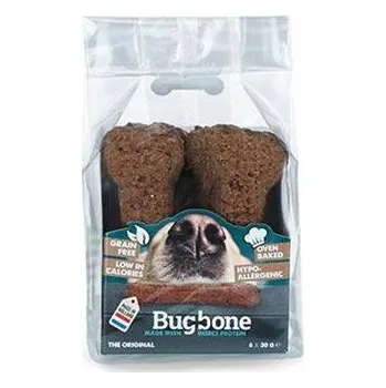 Pamlsek pro psa Pochoutka pes Bugbone Medium kost s hmyzem 6x30g