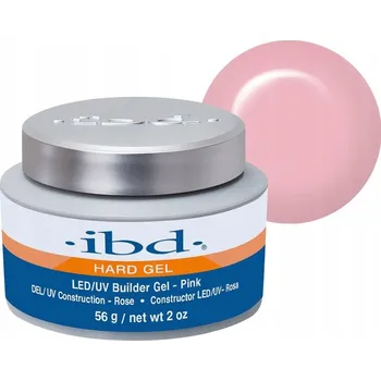 Lak na nehty IBD Hard Gel Builder Gel Stavební gel UV/LED - Pink 56 g