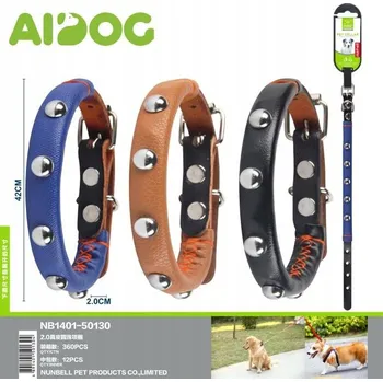 Obojek pro psa Kožený obojek pro psa AIDOG, velikost L/XL