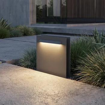 Lampička Lucande LED podlahové svítidlo Joril, antracit, CCT, 23 cm, IP65 antracitová LED 5,8 W celkem - Doprava zdarma