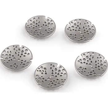 Knoflík Kovový knoflík designový velikost 32", 48", střední, 1 (32") nikl