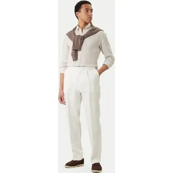 BOSS Kalhoty z materiálu H-Perino 50563231 Bílá Relaxed Fit 56