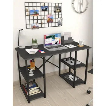 Psací stůl Psací stůl s policemi JAMES barva antracit