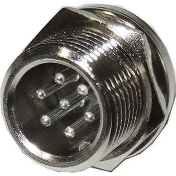 Síťový kabel GX12 konektor 7p panelový