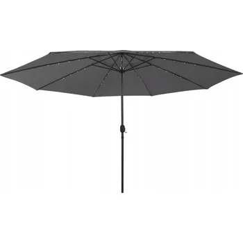 Slunečník Slunečník s osvětlením VidaXL, šedý, 400 x 267 cm