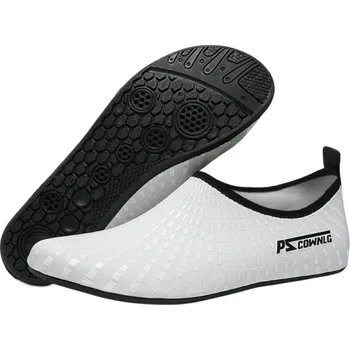 Boty do vody Boty do vody Pryžová podrážka Protiskluzové Vzduchová síťovina Plátno Unisex Jednobarevné s nápisem Plážové Aquashoes bílá 36