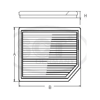 Ventilátor topení a klimatizace Filtr, vzduch v interiéru SCT Germany SAK 166