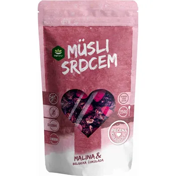 Topnatur Müsli srdcem Malina & Belgická čokoláda 250 g