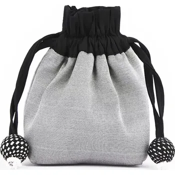 KnitPro Lantern Moon Hedvábný sáček na značkovače šedý (Lantern Moon silk pocket mesh marker Cloud)