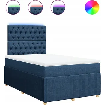 Postel Čalouněná jednolůžková postel VidaXL 120x190 modré odstíny